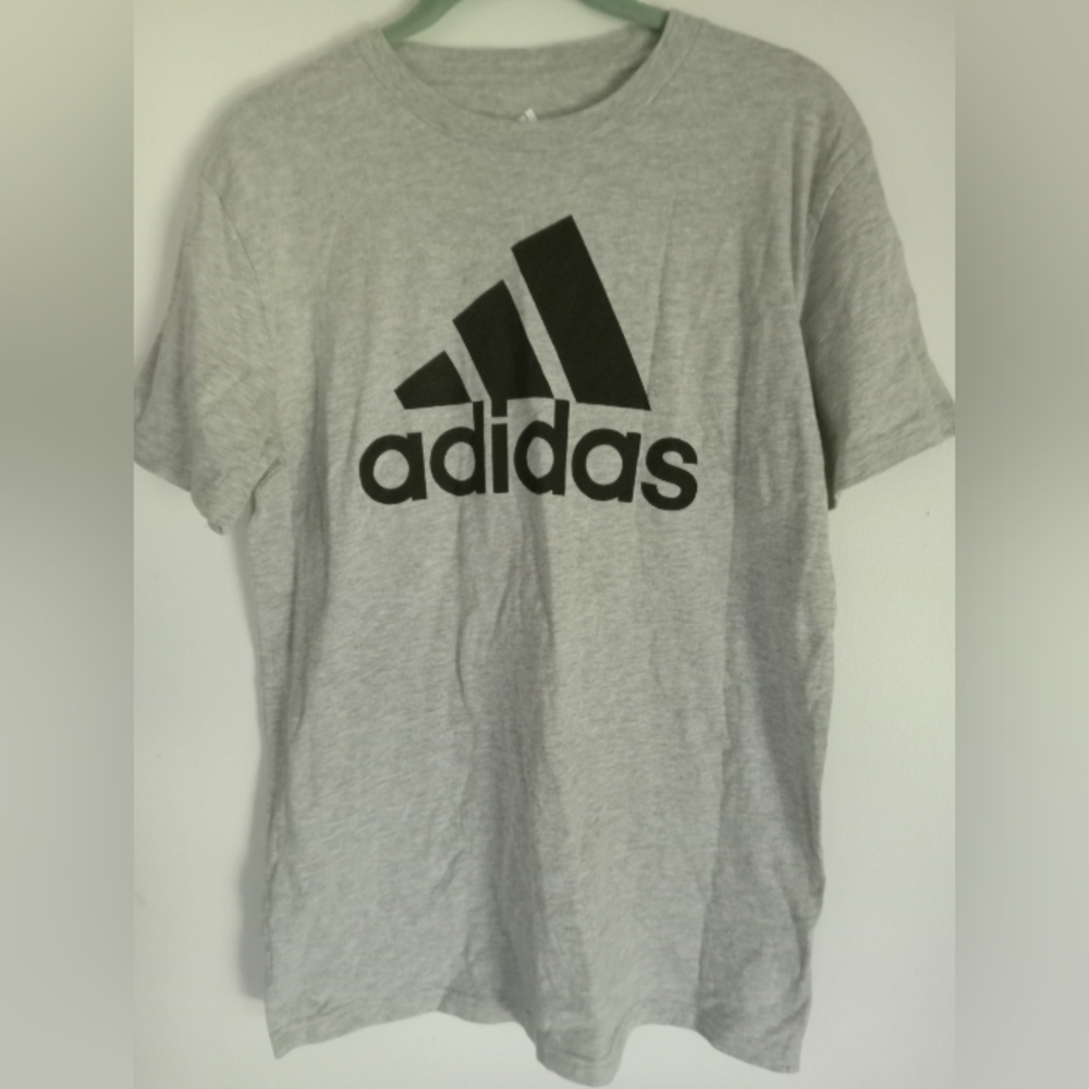 Gray Adidas Short Sleeve T-Shirt
